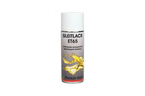 Gleitlack ET65 - Lufthärtender anorganischer MoS2/Graphit-Gleitlack